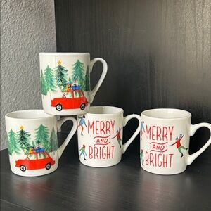 Festive Holiday Espresso Cup Set